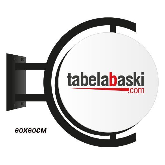 60x60cm Döner Yuvarlak Ayaklı Hazır Tabela - Elif Reklam Esenyurt ürün görseli